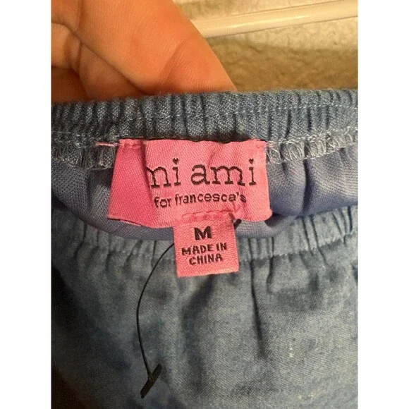 mi ami for francesca’s Embroidered Off-Shoulder Top - Picture 2 of 2